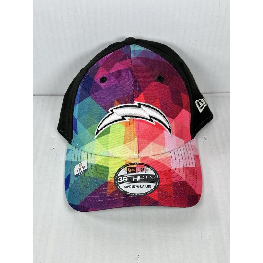 Size M/L New Era Los Angeles Chargers 39THIRTY Crucial Catch Flex Fit Hat Cap